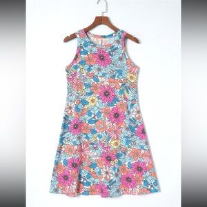 Floral Sleeveless Mini Dress